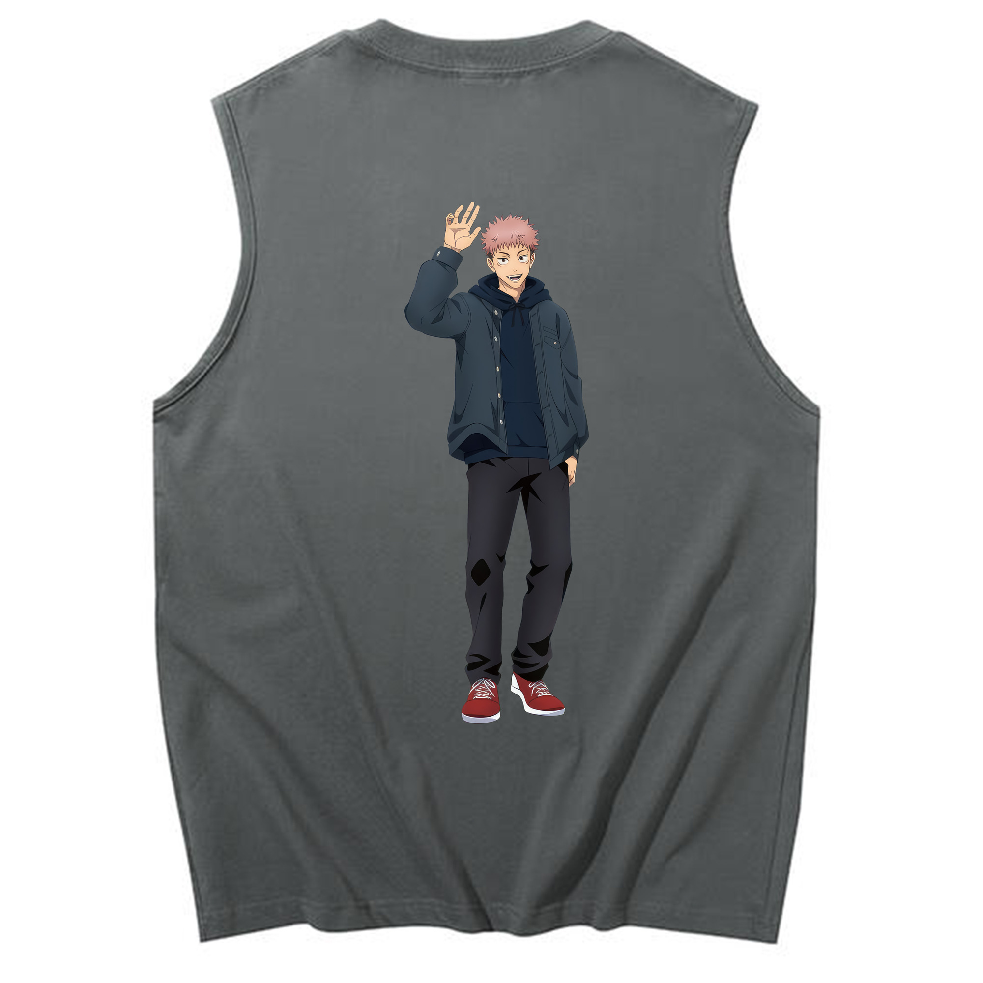 （画像用） 呪術廻戦 Jujutsu Kaisen コットン100％タンクトップ（背面プリント）